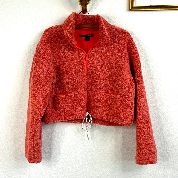 French Connection Jackets & Blazers - French Connection Anahi Zip Detail Fleece Sweater